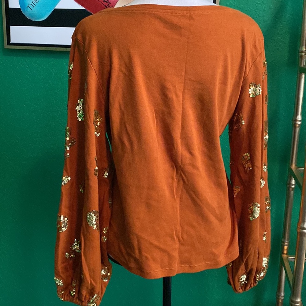 Anthropologie Kyra Sequined Sweatshirt - Picture 2 of 5